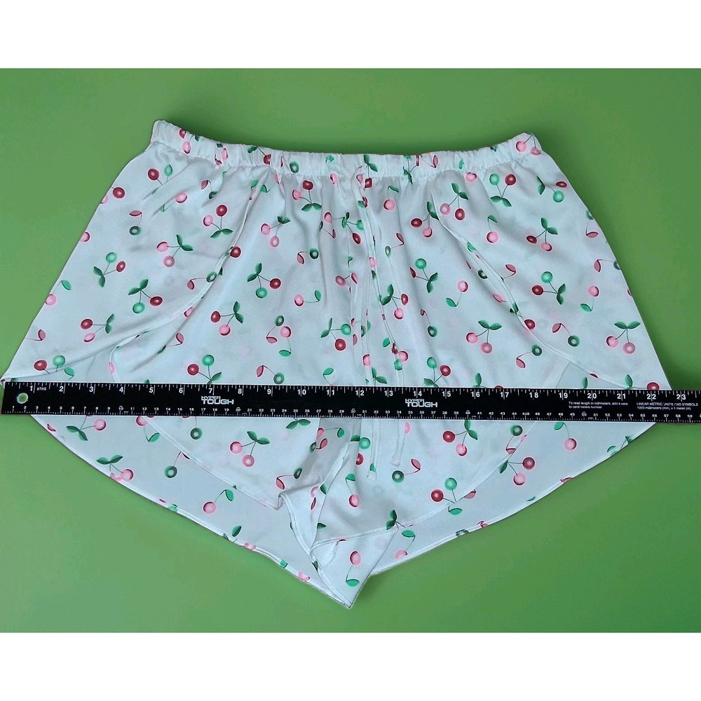 Colsie Womens Cami & Shorts Pajama Set Sleepwear Satin Cherry Print Size M - Picture 16 of 16